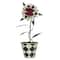 11.75" Clubs Playing Card Flytrap in Diamond Pot Tabletop Décor by Ashland®